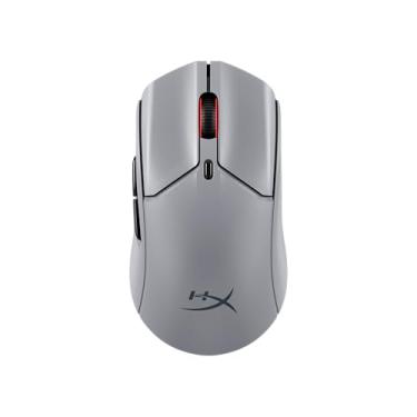 Imagem de HyperX Pulsefire Haste 2 Pro 4K Mouse para jogos sem fio para PC, polling 4K, bateria recarregável de 90 horas, leve 61 g, sensor de 26K, 2,4 GHz, Bluetooth, cinza ardósia