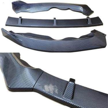 Imagem de HTTYYX Gloss Black Car Front Bumper Splitter Lip Difusor Body Kit Spoiler Guard Compatível com Mondeo Fusion 2013 2014 2015 2016(Carbon Fiber Look)