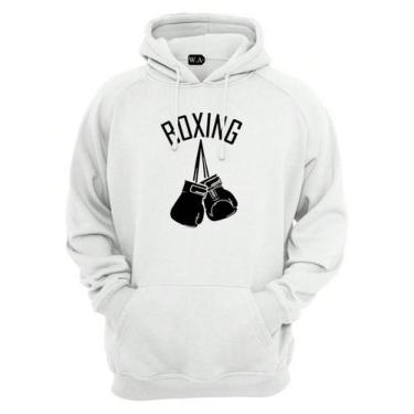 Imagem de Blusa de Frio Moletom Canguru Luvas De Boxe Boxing Unissex Casaco Flan