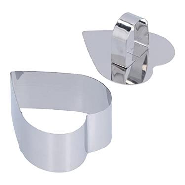 Imagem de Anel de Aço Inoxidável Mousse Rings Cutter Baking Tool para Saladas (Coração em forma de coração)