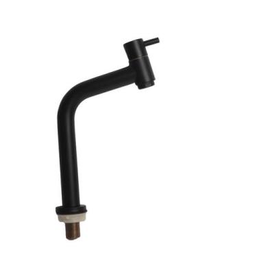 Imagem de Torneira Banheiro Metal Preta Baixa Aço Inox - STILLUS HOME