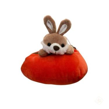 Imagem de Pelúcia Cenoura com Coelho 23cm - Fizzy