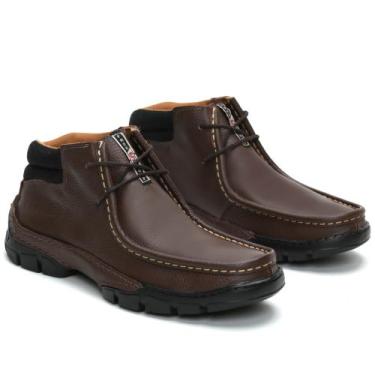 Imagem de Mocassim Masculino Derby - Couro Nobre - LOJA RPERONI, Cafe, 39