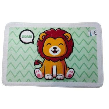 Imagem de Tapete Infantil Pelinho Baixo Macio Antiderrapante Fofinho Bichinhos 6