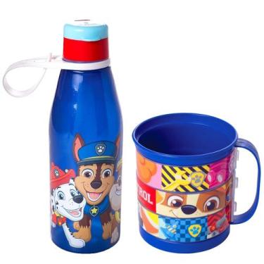 Imagem de Kit Especial Garrafinha Abre Fácil e Caneca Patrulha Canina - Plasútil
