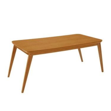 Imagem de Mesa de Jantar Copper 180cm Madeira Tampo Canto Copo Moderna Mobília -