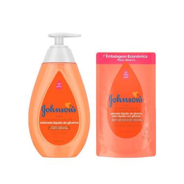 Imagem de Sabonete Líquido Johnson's da Cabeça aos Pés + Refil Sabonete Líquido Johnson's da Cabeça aos Pés