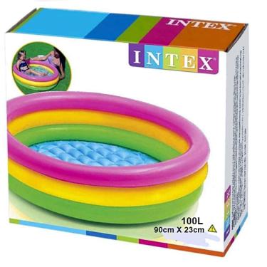 Imagem de Piscina 100 Litros Colorida A Inflável almofadada Infantil