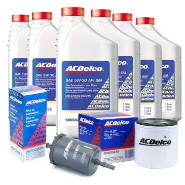 Imagem de Kit Troca De Oleo Filtros 5w30 Sm Semissintetico 6 Litros Pecas G Astra /s10 /zafira /blazer /vectra