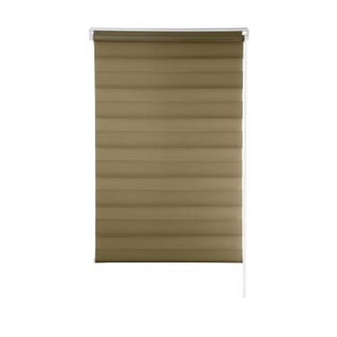 Imagem de Persiana Rolô Zebra Dupla 1,20m x 1,60m Caramelo: Elegância e Controle de Luz para Seu Espaço - Adquira Agora tudo para a sua casa