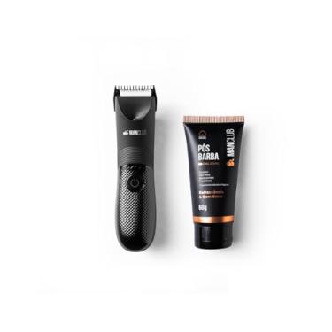 Imagem de MANCLUB® Kit Desmatador: Aparador Elétrico de Pelos Corporais + Pós-barba das Joias: Proteção para as Partes Íntimas durante todo o dia