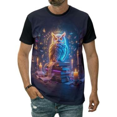 Imagem de Camiseta Coruja Ave Noturna Mistério Visão Poder Sabedoria - Darkwood,
