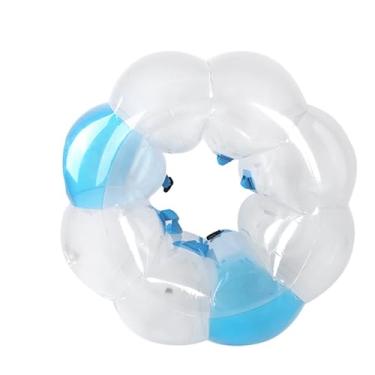 Imagem de Bolas de Bolhas de PVC de 120 Cm para Bola para Adultos Com Alças, Resistentes, Impermeáveis, Fáceis de Inflar, Portátil, para Futebol de Bolhas, Parques, Praias (Azul