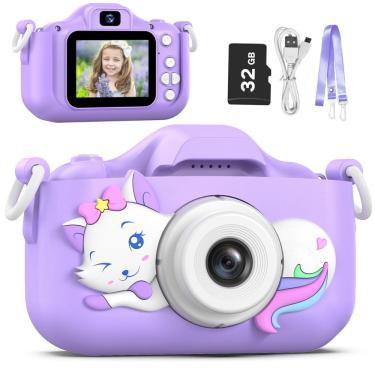 Imagem de Câmera selfie infantil Goopow Digital Video 32GB Cartão sd 3-9Y