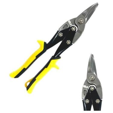 Imagem de Tesoura Aviação Corte Reto Chapa Ferro Aço Profissional