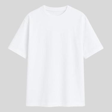Imagem de Camiseta Oversized Masculina Gola Alta 100% Algodão Street - Evo Urban