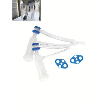 Imagem de Máquina De Ordenha De Cabra, Copo De Tetina De Cabeça Dupla Portátil Durável à Prova De Vazamento, Kits De Ordenhador De Cabra Para Máquina De Ordenha Móvel Ou Peças De Copo De Tetina De Ordenha