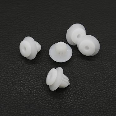 Imagem de DZMZL Extensões de arco de roda de guarnição de soleira de porta externa clipe Qtde 20 plugues de plástico branco para Toyota Camry Tundra Celica 90467-10162