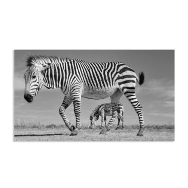 Imagem de SDYJ6GSW Imagens de animais preto e branco para decoração de parede Hartmann imagem de zebra preta e branca impressão de imagem de cavalo em tela pintura de parede zebra decoração de parede para sala