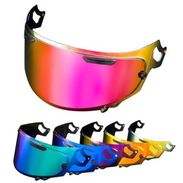 Imagem de Viseira Regent X - Viseira PSLER Corsair X VAS-V MAX Vision Face Shield Quantum X Visor Capacete Escudo para Regent X VAS-V MAX Corsair-X Quantum-X Signet-X RX7X Defiant-X Dt-X, Vermelho Rosa Profundo