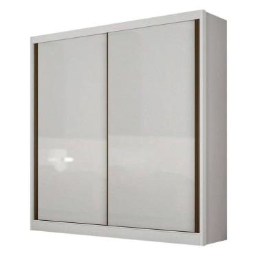 Imagem de Guarda Roupa Solteiro 2 Portas 3 Gavetas Virtus 100% Mdf Branco