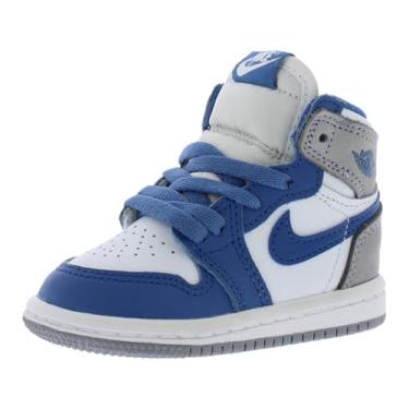 Imagem de Jordan Tênis masculino Air 1 Retro High Og, Azul verdadeiro/branco/cinza cimento, 19 BR
