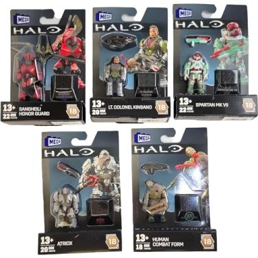 Imagem de Mega Construx Halo Heroes Series 18 – Complete 5‑Figure Buildable Action Figure Bundle | Sangheili Honor Guard, Atriox, Spartan MK VII & More | Ages 13+