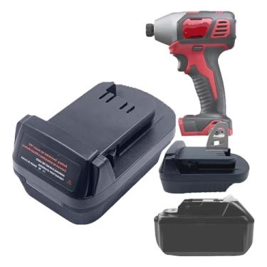 Imagem de Adaptador de bateria para makita 18 V para ferramenta Milwaukee, adequado para baterias de lítio makita 18 V, funciona para ferramenta sem fio Milwaukee M18 18V MAX