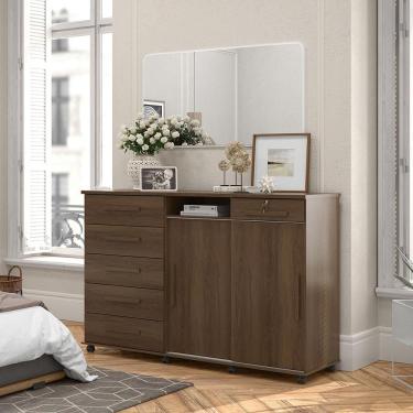 Imagem de Cômoda Max 06 Gavetas e 02 Portas Lukaliam Móveis