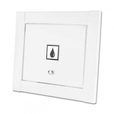 Imagem de Visor Agua Linear Hat Branco Fosco Top Design Moderno Inovador