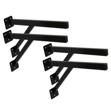 Imagem de Kit 4 Suportes Parafusar Bancada Pia Pedra Mármore 40X20Cm