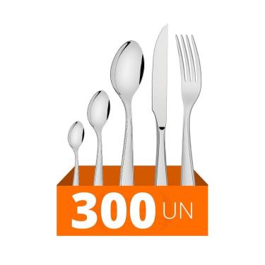 Imagem de Faqueiro Laguna Com 300 Peças Luxo Totalmente Em Aço Inox Itop - Tramontina