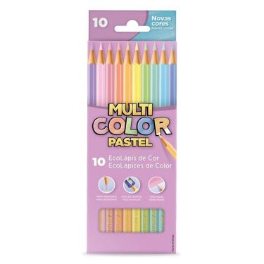 Imagem de Lápis De Cor 10 Cores Pastel Multicolor Ref 11.1000np