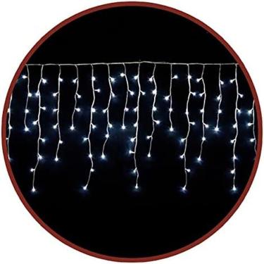 Imagem de Cascata 100 Lâmpadas Pisca De Natal Led Branco Qg084c1002