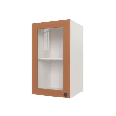 Imagem de Aéreo 1 Porta 40cm Com Porta De Vidro Arizona Cabecasa Madeiramadeira Branco Terracota