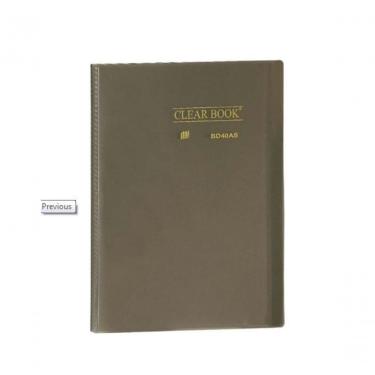 Imagem de Pasta Catálogo Clear Book A4 Com 40 Folhas De Plástico - Yes - Fume