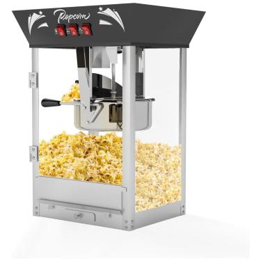 Imagem de Pipoqueira Comercial, 850 W, Estilo Cinema, Estrutura de Aço, Portas de Vidro Temperado - Ideal para Cinema em Casa,ELOMBR