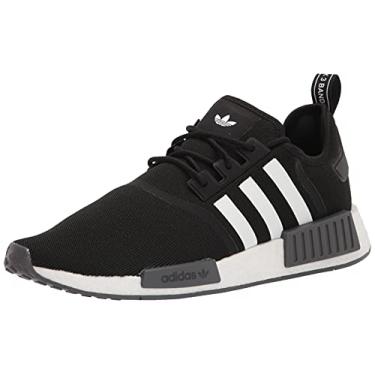 Imagem de adidas Originals Men's NMD_R1 Primeblue Sneaker, Black/White/Grey, 13.5