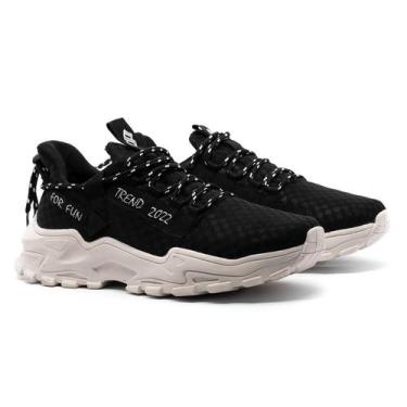 Imagem de Kit 2 Tênis Masculino Rekoba Live For Fun Original, Preto, Branco, 39