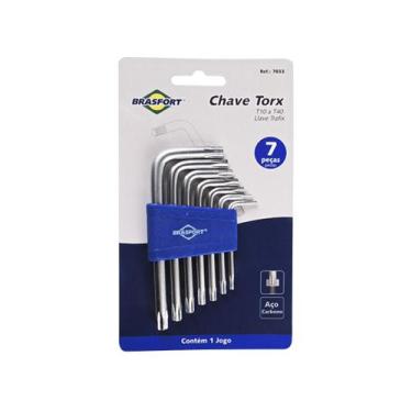 Imagem de Chave Torx Brasfort Jgo 7Pcs T10-740 Blister 7833