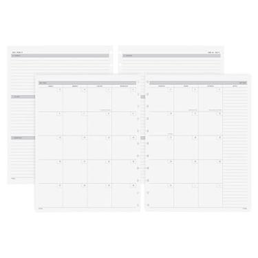 Imagem de 2025-2026 TUL® Discbound Academic Weekly/Monthly Refill Planner Pages, tamanho carta, julho a junho