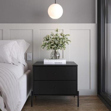 Imagem de Mesa de Cabeceira 2 Gavetas Jasper 64 Cm - Província