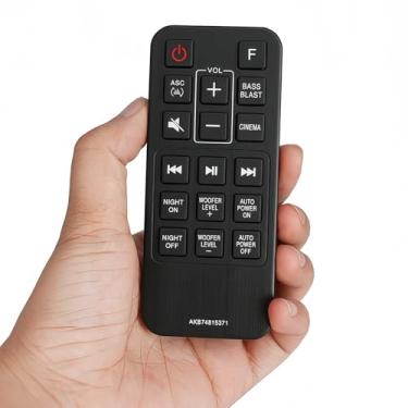Imagem de AKB74815371 Controle remoto de substituição para sistema de alto-falantes LG Sound Bar SJ3 SJ4 SPJ4BW SPH4BW SPJ4B-W SK3D SK4D SL3D SPH4B-W LAS465B LAS454B LAS475B