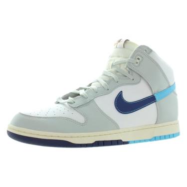 Imagem de Nike Tênis unissex Dunk Hi Retro SE, Summit branco/azul báltico, 15.5 Women/14 Men