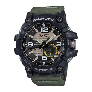 Imagem de Casio - Relógio masculino G-Shock Mudmaster com sensor duplo analógico-digital 55 mm - Verde-GG1000-1A3