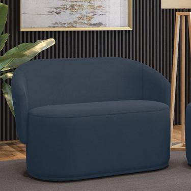 Imagem de Sofá 2 Lugares Namoradeira Orgânica para Sala Malu Suede M11 - D`Rossi