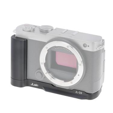 Imagem de FocusFoto Placa de liberação rápida com alça em forma de L para câmera Panasonic Lumix S9 - pega de liga de alumínio, placa de base embutida compatível com suporte de tripé Arca Swiss (totalmente