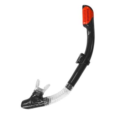 Imagem de predolo Snorkel de Natação Seco Snorkel de Treinamento de Natação com Barril de Proteção contra Respingos para Mergulho Subaquático, Preto
