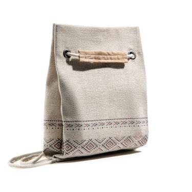 Imagem de East West Souk Tapete de oração portátil Sejadah – veludo, linho e chenille com armazenamento compacto (Boho)