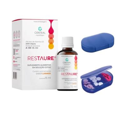Imagem de Restaure® 15ml Central Nutrition - Vitamina A, D3, E E K2 + Porta Cápsulas